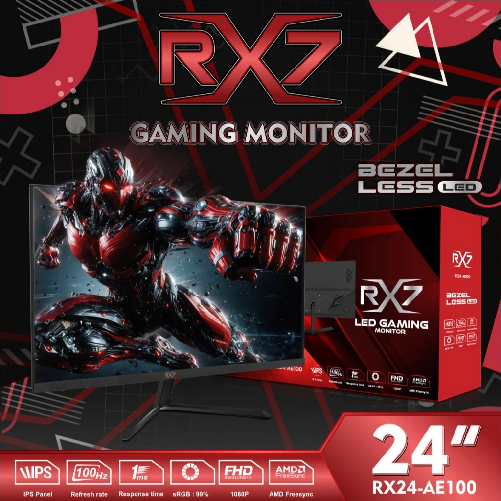 MONITOR LED RX7 16 INCH / 19 INCH / 22 INCH / 24 INCH  HDMI VGA GARANSI RESMI