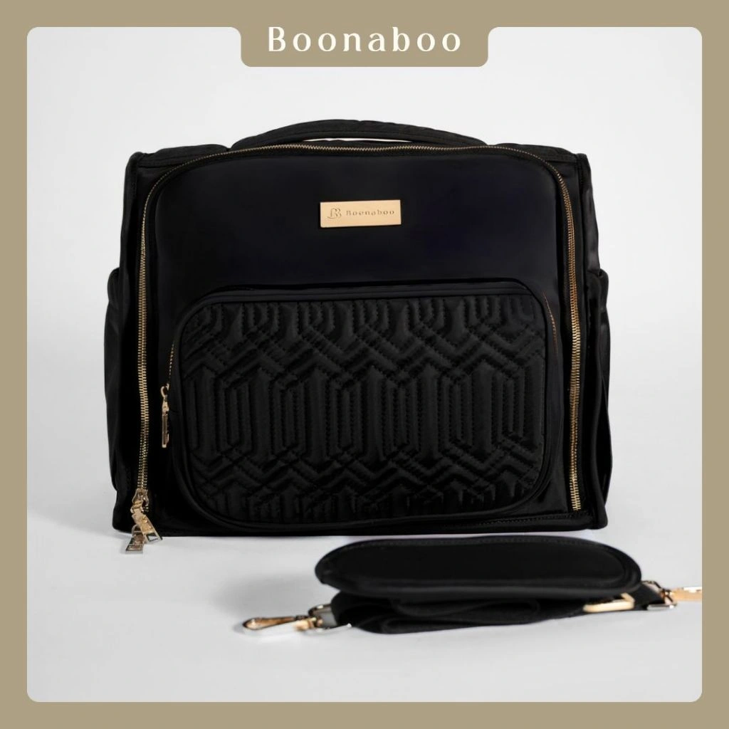 Tas Bayi Multifungsi | Diaper Bag | Boonaboo Sierra Diaper Bag Black