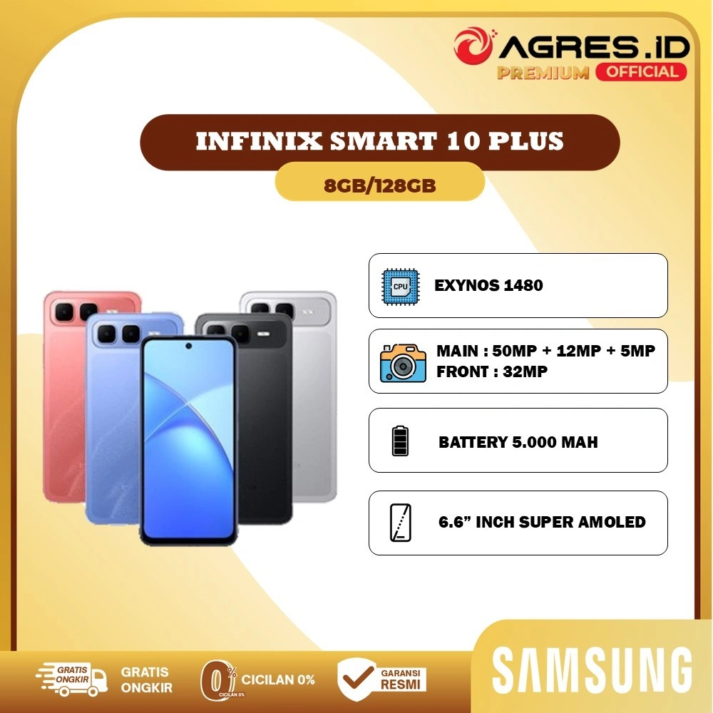 Infinix Smart 10 Plus 8GB/128GB Garansi Resmi Indonesia
