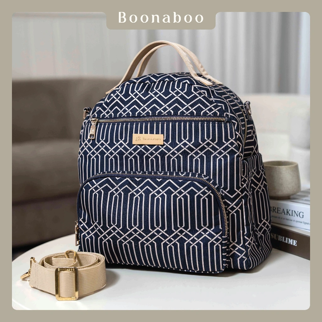 Tas Bayi Multifungsi | Diaper Bag | Boonaboo Serene Diaper Bag Midnight