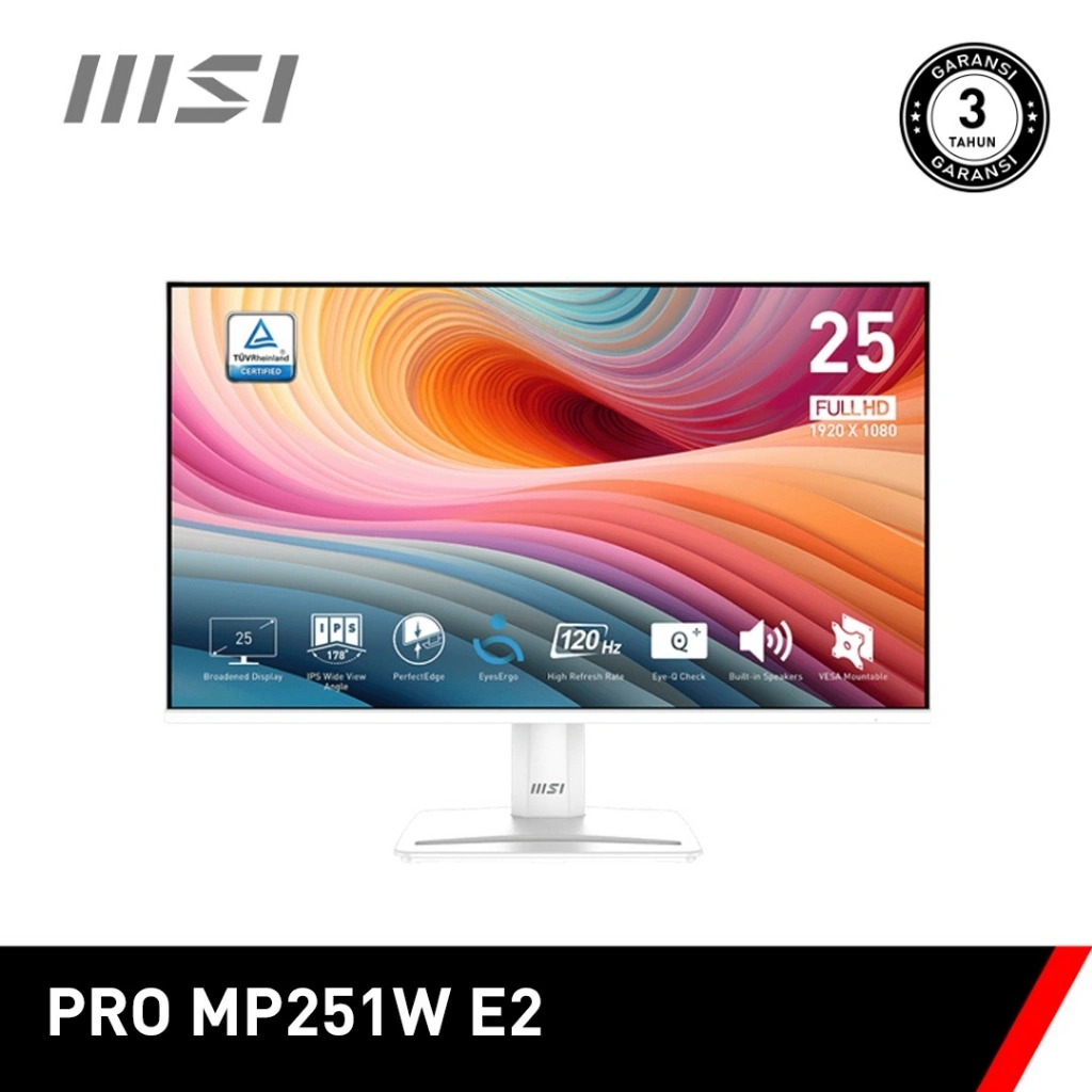 MSI Monitor LED IPS Pro MP251W E2 - Full HD 25"Inc