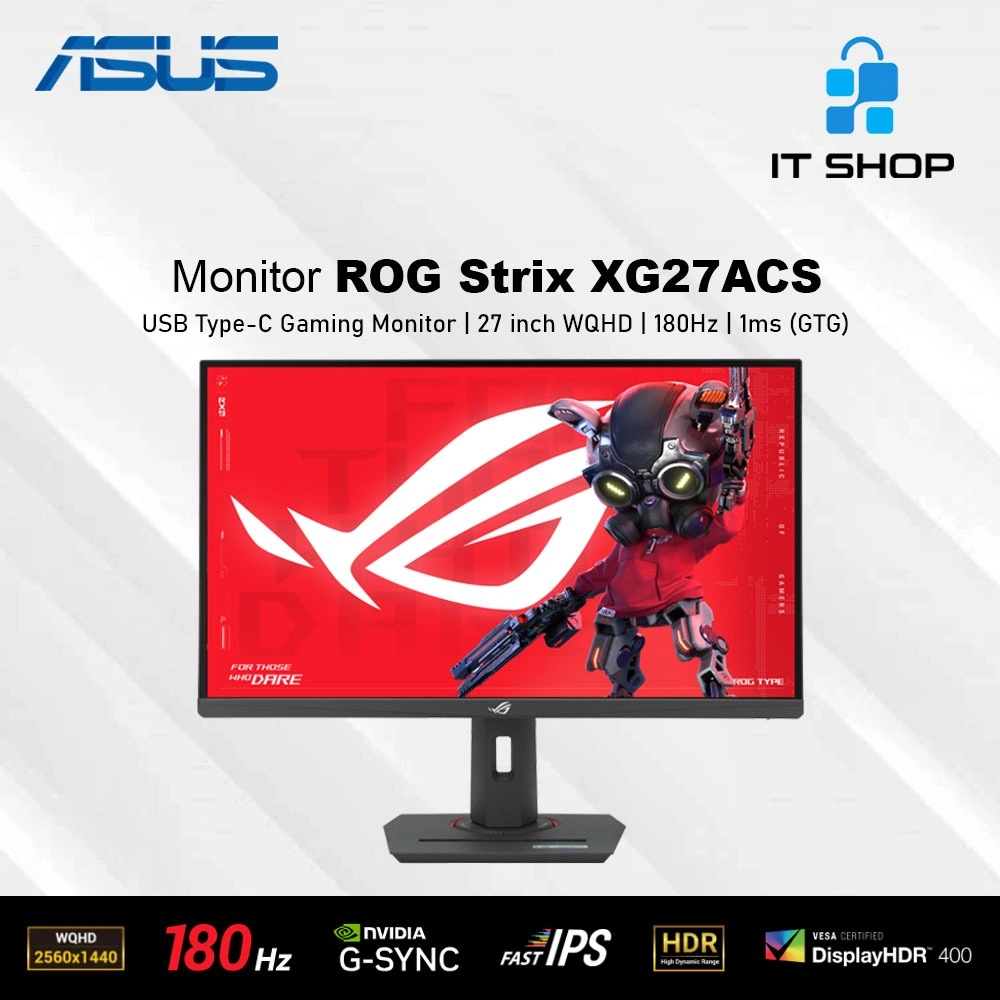 Asus ROG Strix XG27ACS USB Type-C Gaming Monitor 27 inch WQHD - 180Hz