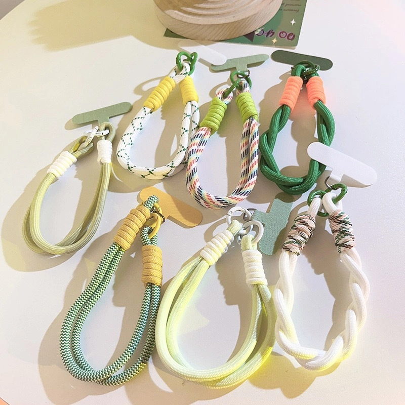 Gantungan Kunci Tali HP Gelang Kepang Liontin Tali HP String Gantungan Kunci Fungsional Liontin Rantai Casing HP Universal