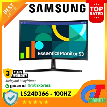 Monitor SAMSUNG LED 24" CURVED S24D366 / LS24D366 / FULL HD 100Hz
