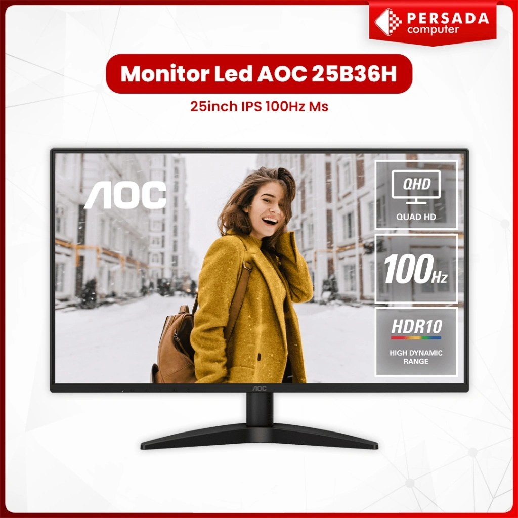 Monitor Led AOC 25B36H 25inch IPS 100Hz Ms - HDMI Monitor Led AOC 24B20JH3 24inch 100Hz