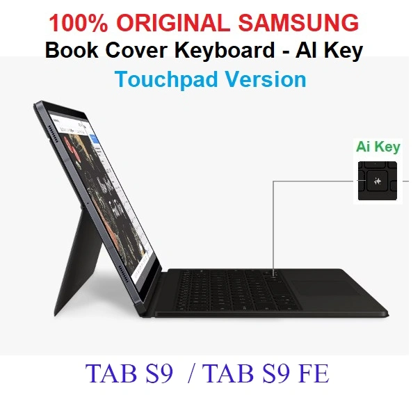 Book Cover Keyboard AI Key SAMSUNG Galaxy Tab S9 Tab S9 Fe Tab S10 Fe Tab S10 LiteOriginal