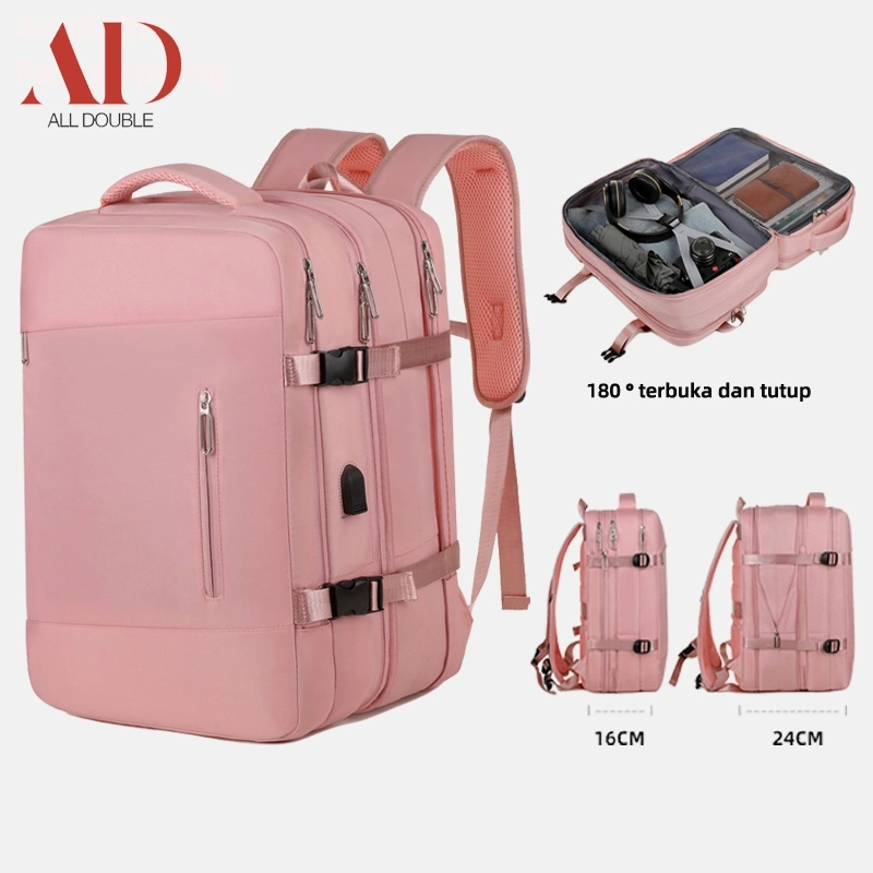 All double Expandable Tas travel tahan air Tas laptop 16 inci ransel tahan air berkapasitas besar