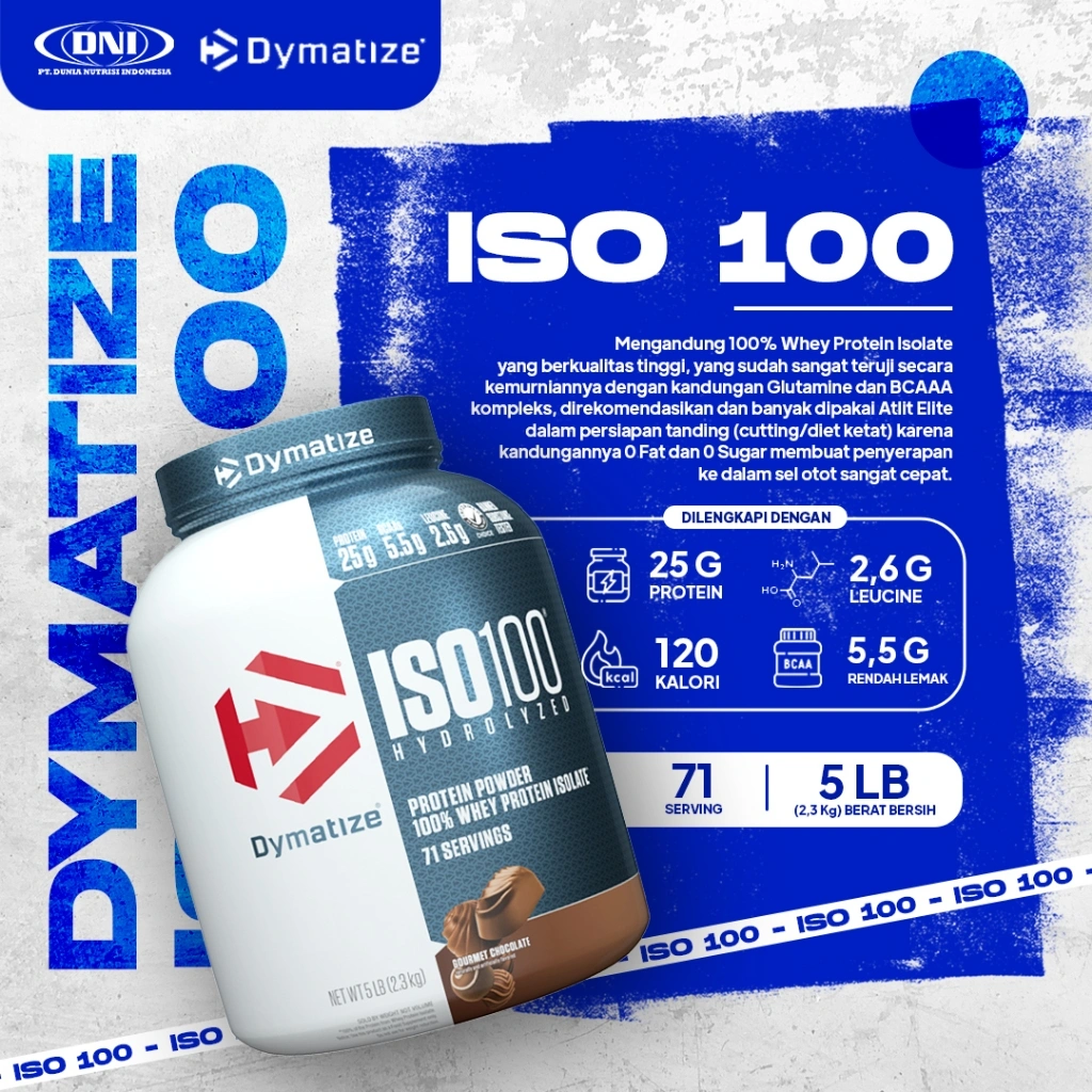 DYMATIZE ISO 100 5 Lbs WHEY PROTEIN ISOLATE TERBAIK