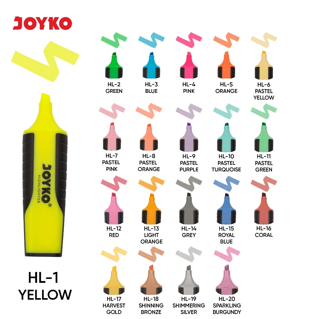 Joyko Highlighter Penanda Berwarna