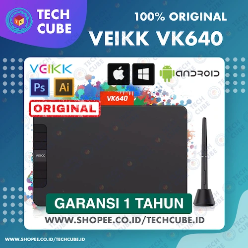 VEIKK VK640 Digital Graphic Drawing Pen Tablet OSU Alter S640 A30 A50