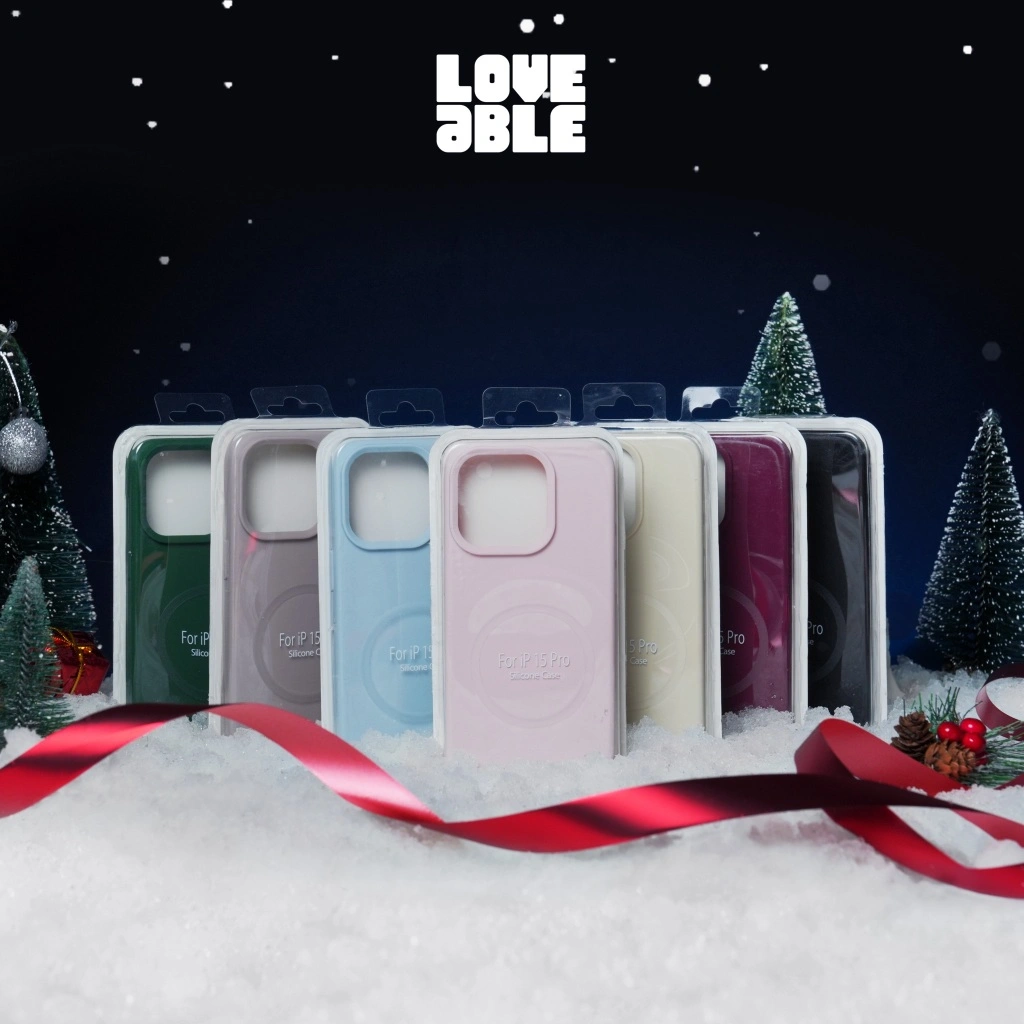 LOVEABLE Sillicone Magnetic Premium Case - Softcase/Cashing HP For iPhone 13 14 15 16 PLUS PRO PROMAX Casing Handphone