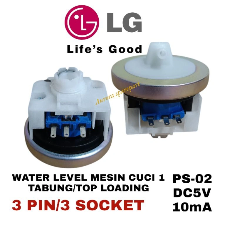 Water level 3Pin/3 socket Sensor Air mesin cuci LG 1 Tabung/Top Loading produk High quality