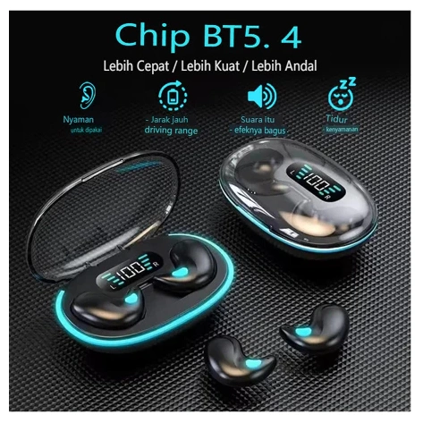 True Wireless Headphones X55 with Mic Button Control Sleep headset Noise Reduction Earhooks