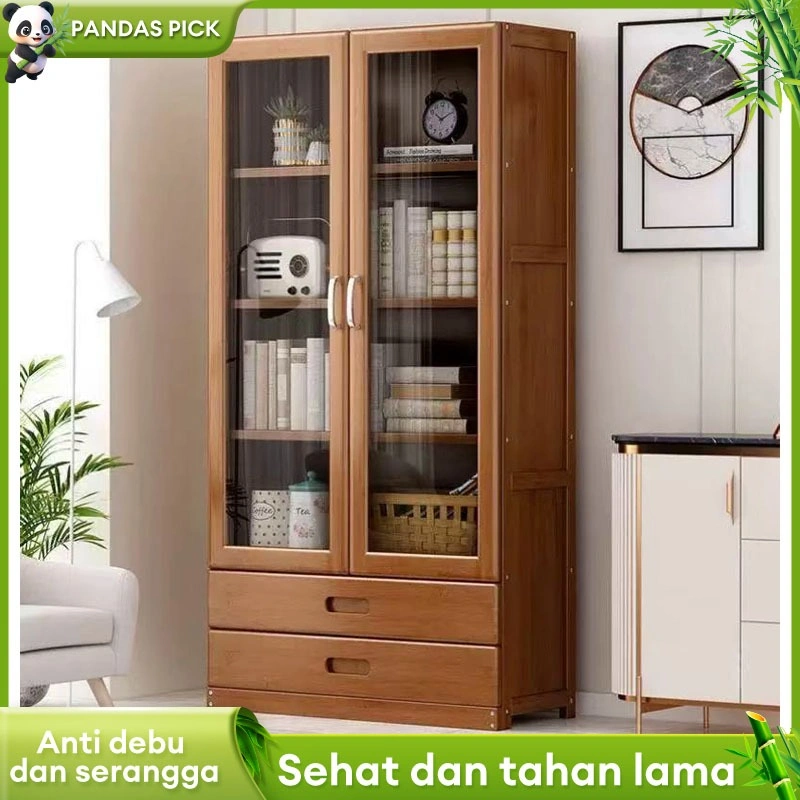 Rak Buku Kayu Lemari Buku 5 Tingkat lemari display Minimalis rak pajangan Helm Dapur Mainan Kosmetik