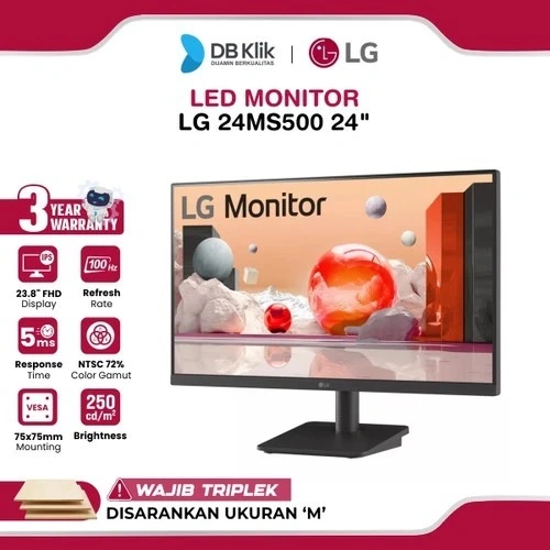 LG LED Monitor 24MS500 24" IPS FHD 100Hz 5ms AMD FreeSync HDR10 HDMI