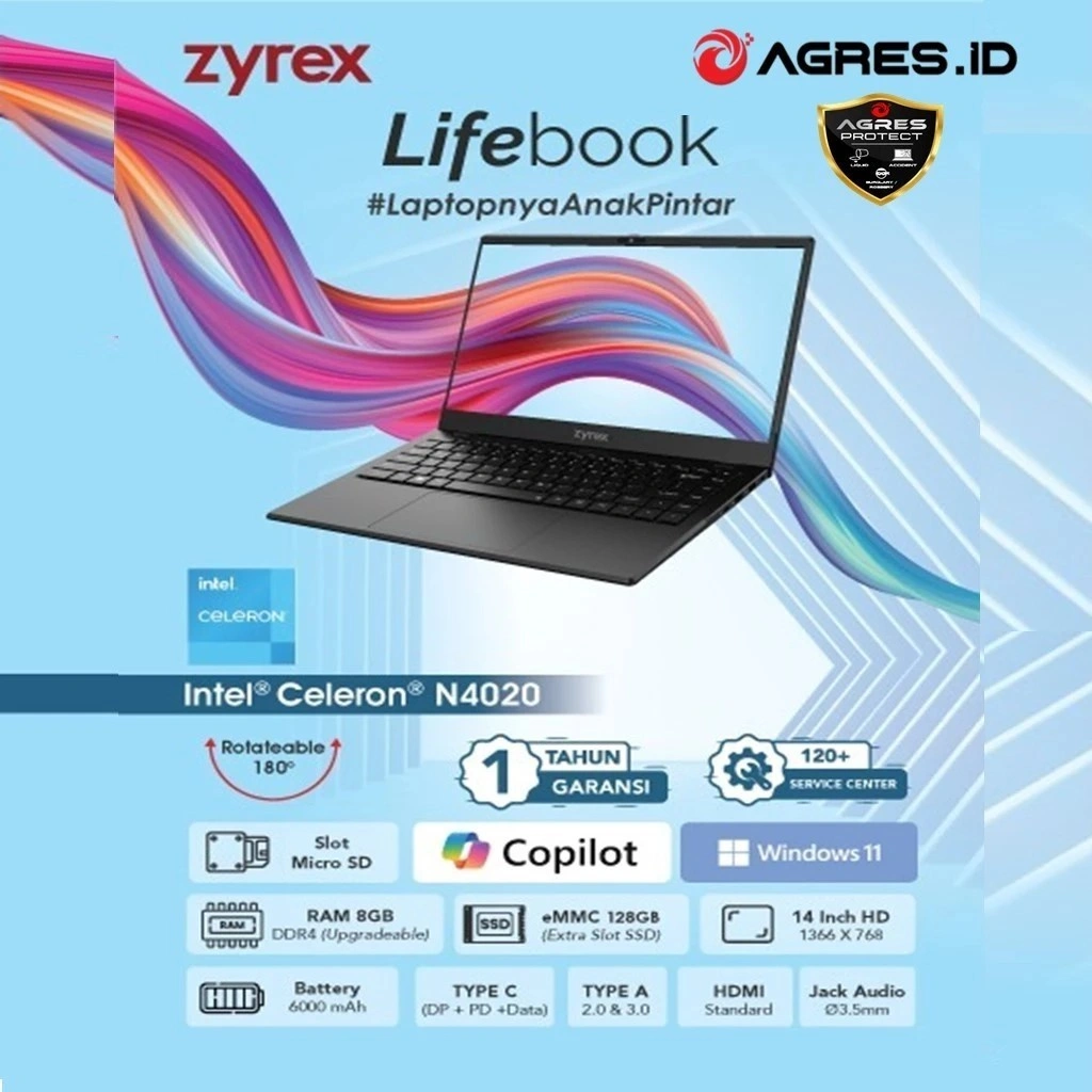 ZYREX LIFEBOOK N4020 8GB 128GB W11PRO 14.0 GRY