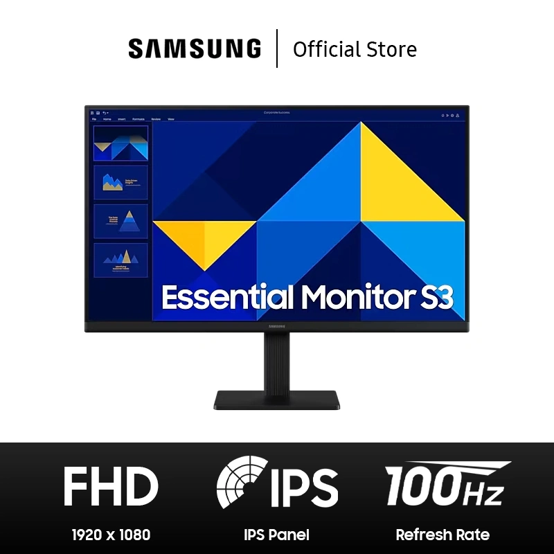 Samsung Monitor 22"/ 24"/ 27" S30GD IPS FHD 100Hz 5 GTG D-Sub HDMI - LS22D300GAEXXD/ LS24D300GAEXXD/ LS27D300GAEXXD