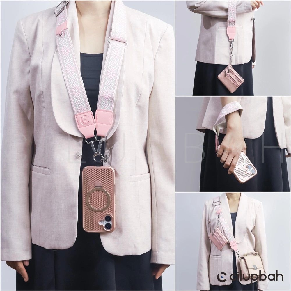 CILUPBAH Multi-Function Lanyard Set - Adjustable Lanyard For Phone With Zippered Pouch Wallet