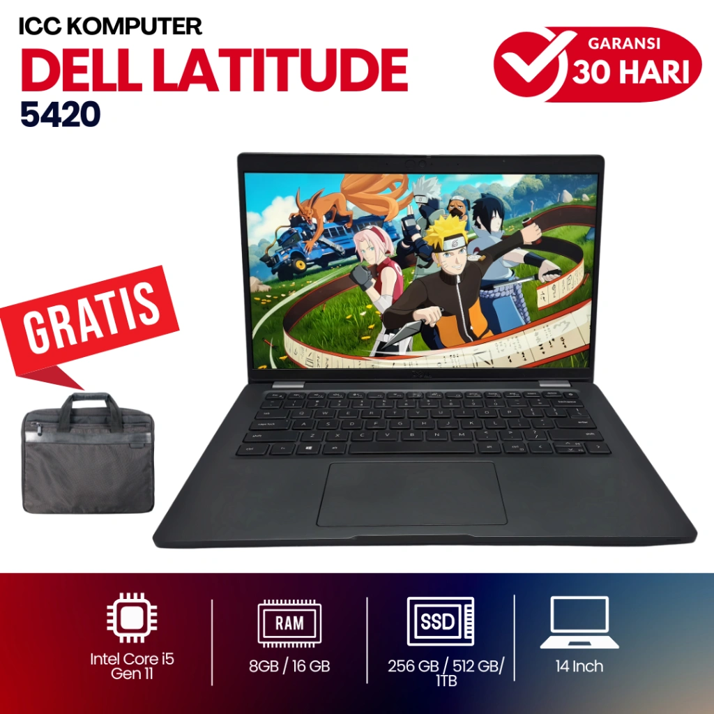 Laptop Dell Latitude 5410 5420 5421 Core i5 gen 11 - Second Slim Mulus & Bergaransi
