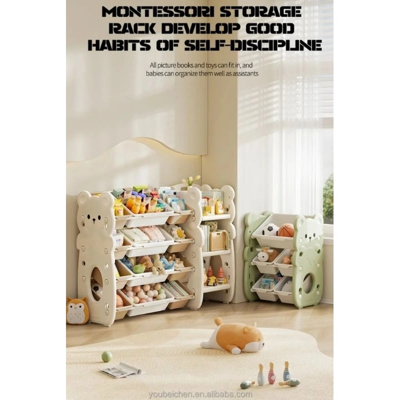 Rak bear mainan anak tempat penyimpanan Cabinet Storage Toys