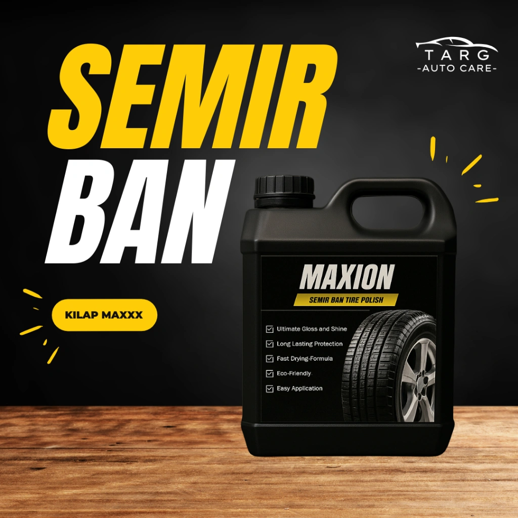 Maxion Semir Ban Mobil & Motor 1 Liter | Kilap Maksimal, Tahan Lama, Lindungi Ban dari Retak