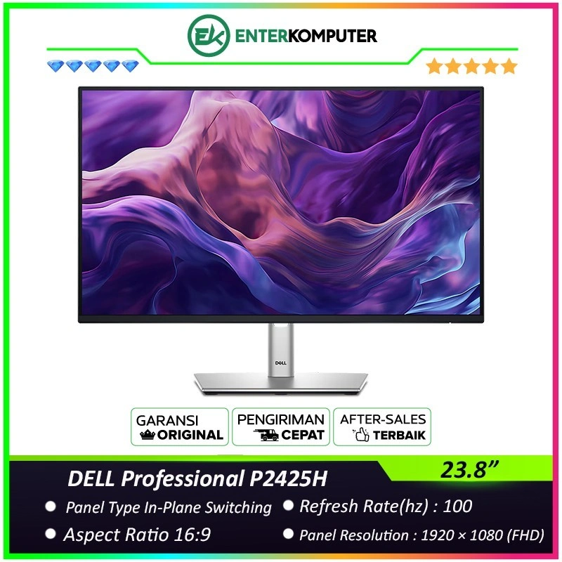 DELL Professional P2425H 23.8" FHD IPS 100Hz Monitor 24 inch