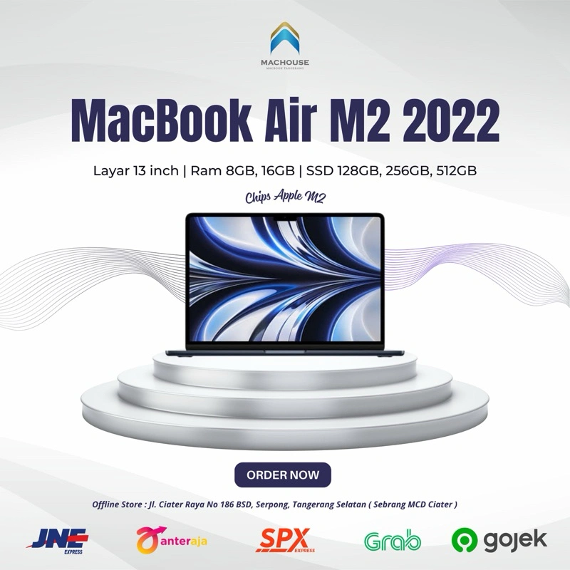 MacBook Air 13 inch M2 2022 Ram 8GB/256GB | 16GB/512GB