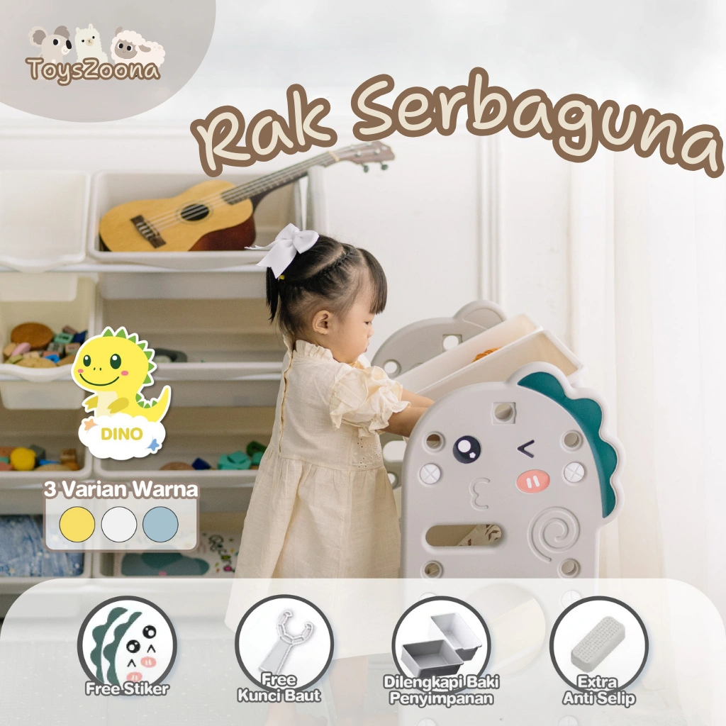 ToysZoona Rak Serbaguna Rack Shelf Organizer Rak Mainan Serbaguna Rak Susun Serbaguna Rak Minimalis