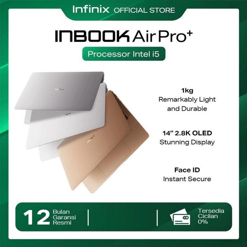 INFINIX INBOOK AIR PRO+ OLED - I5 1334 RAM 16GB 512GB W11 14.0 2.8K 120HZ 1KG