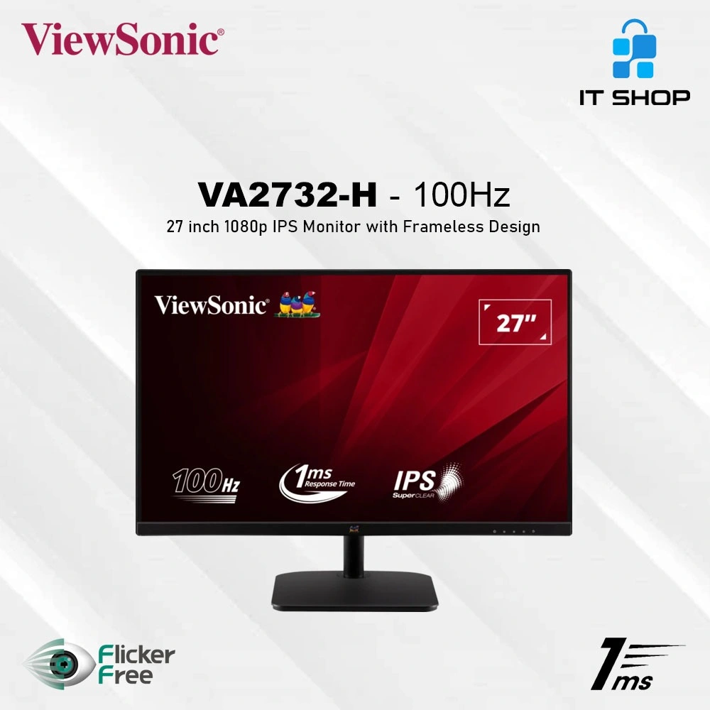 ViewSonic VA2732-H 27 inch IPS Monitor with Frameless Design