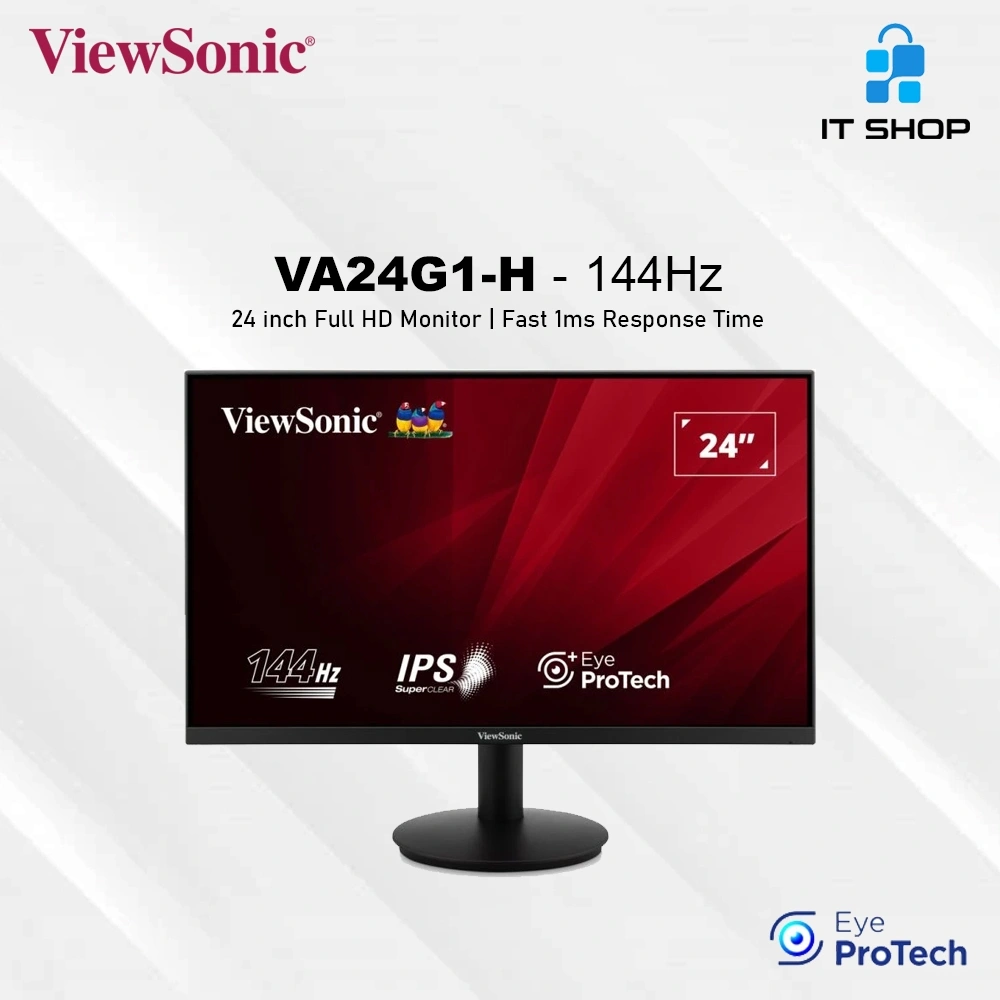Viewsonic 24 inch Full HD Monitor VA24G1-H 144Hz Fast 1ms Response Time