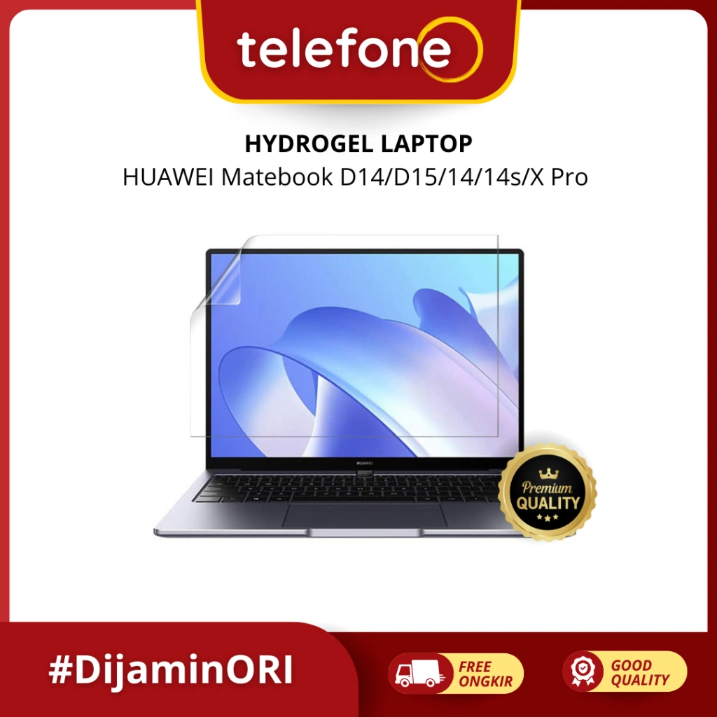 HYDROGEL Anti Gores Laptop Huawei Matebook 14/14s/D14/D15/X Pro Screen Protector Lentur, HD