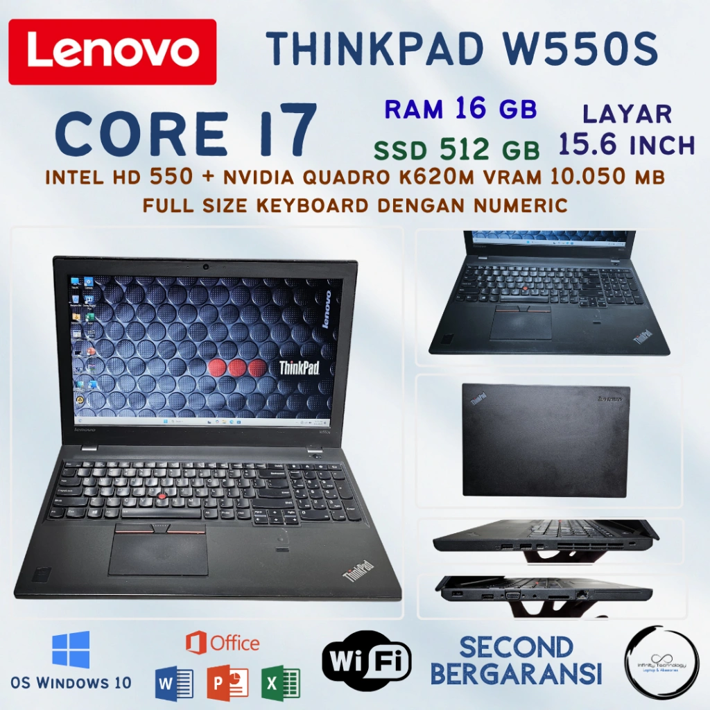 INFINITY LAPTOP LENOVO THINKPAD IDEAPAD SERIES SECOND BERGARANSI 30 HARI