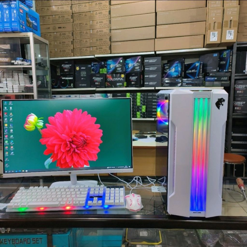 Satu Paket PC gaming Core i7 3770  |Ram 16gb | Ssd 120 gb | Hardisk 1Tera| Monitor 22in |Siap pakai