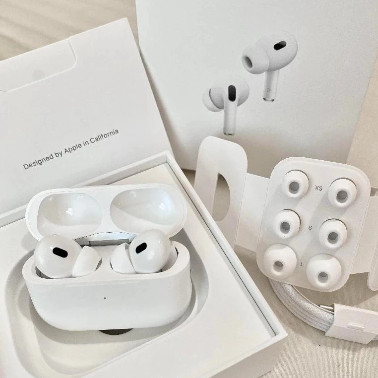 [BEST SELLER] The Pods PRO 2ND Gen 3/ 4 ANC EarPods iPhone Generation 2024- With H2 Chip Wireless Charging Case- (IMEI & Serial Number Detectable)-Final Upgrade Version 9D Hif Stereo TWS Headphone 9D Spatial Audio- By PodsIndonesia