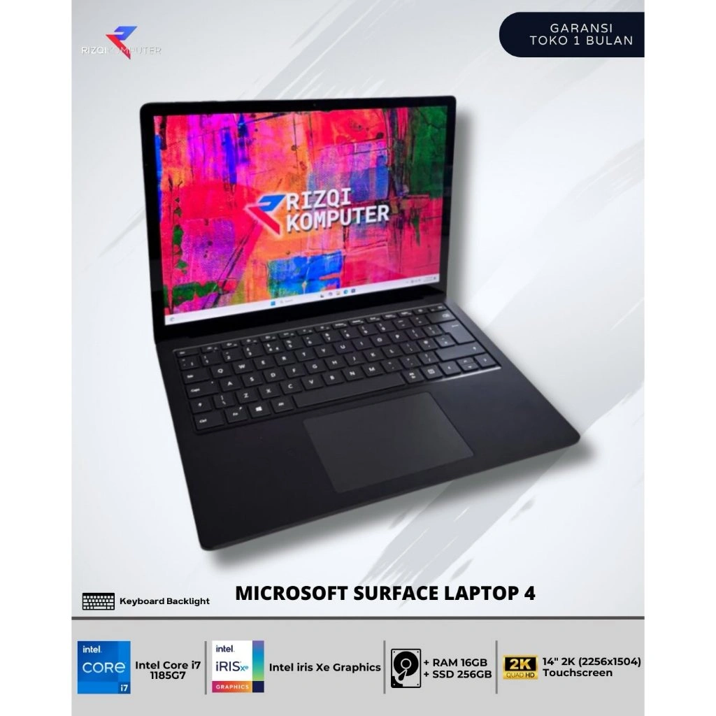 Microsoft Surface Laptop 4 Intel Core i7-1185G7 Ram 16GB SSD 256GB all