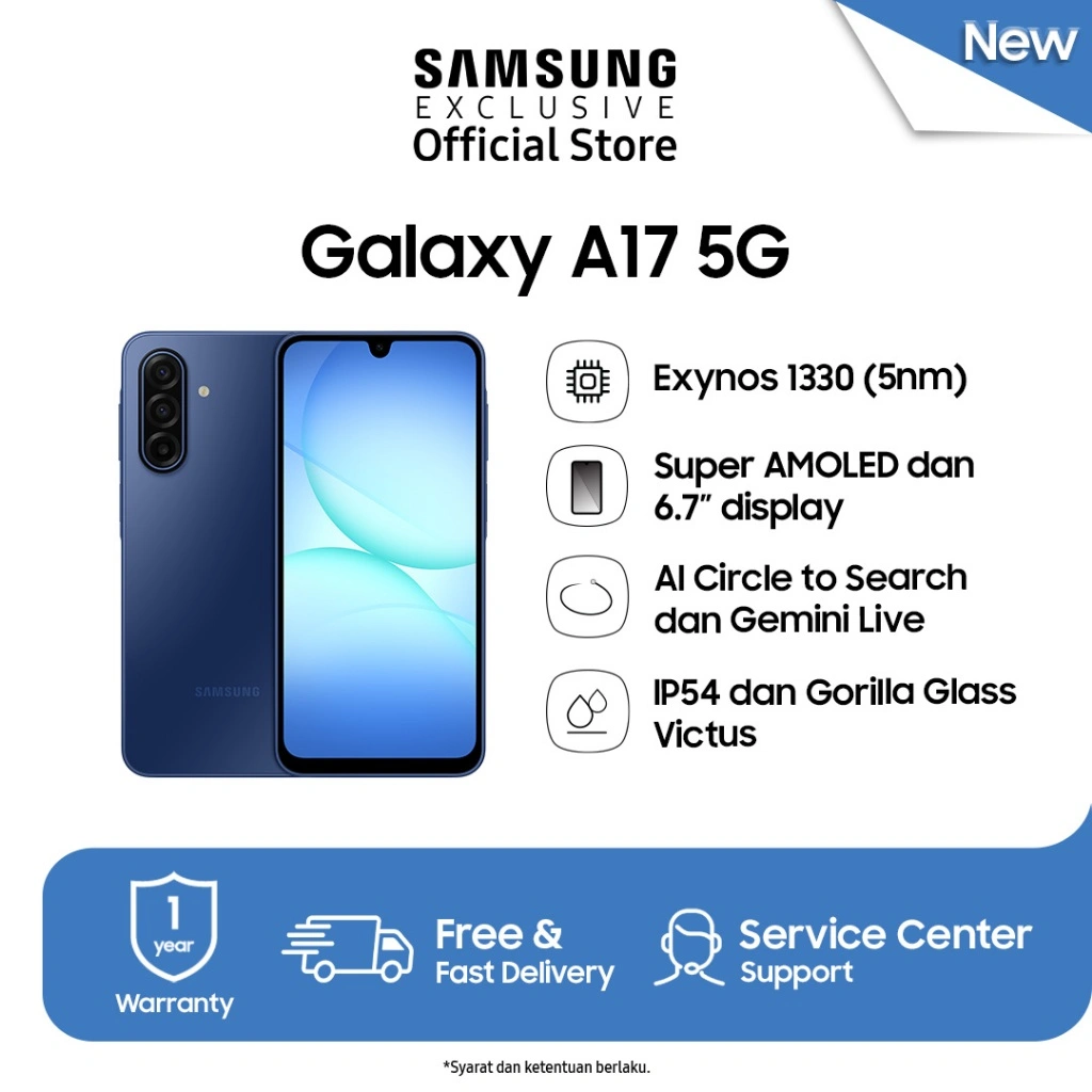 Samsung Galaxy A17 5G 8/128GB - Blue | Smartphone AI | Android | 5000 mAh