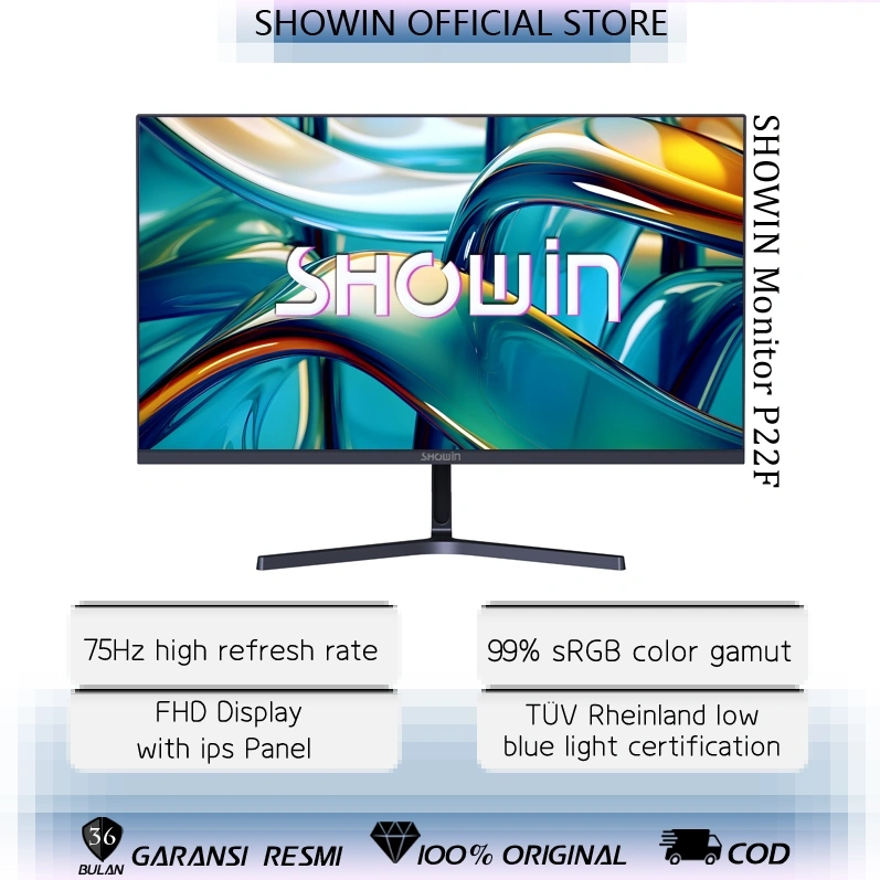 Showin Monitor 22 Inch 24 Inch 100Hz/75Hz Panel IPS HDMI / VGA Garansi 3 Tahun 1080P monitor gaming 1ms PS3/PS4