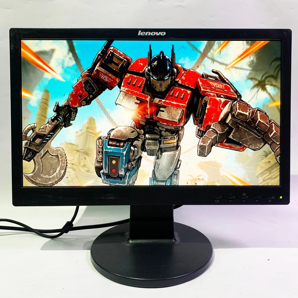 Monitor Led Merk Lenovo Ukuran Layar 19 Inch Kondisi Normal Grade A