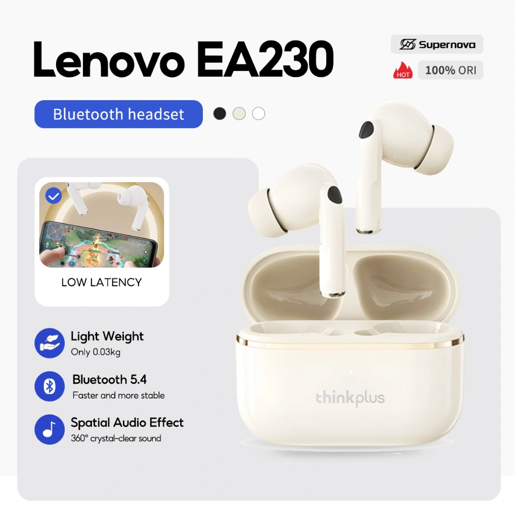 Supernova x Lenovo Thinkplus EA230 True Wireless Bluetooth Mini Earbuds Earphone TWS Ambient Sound