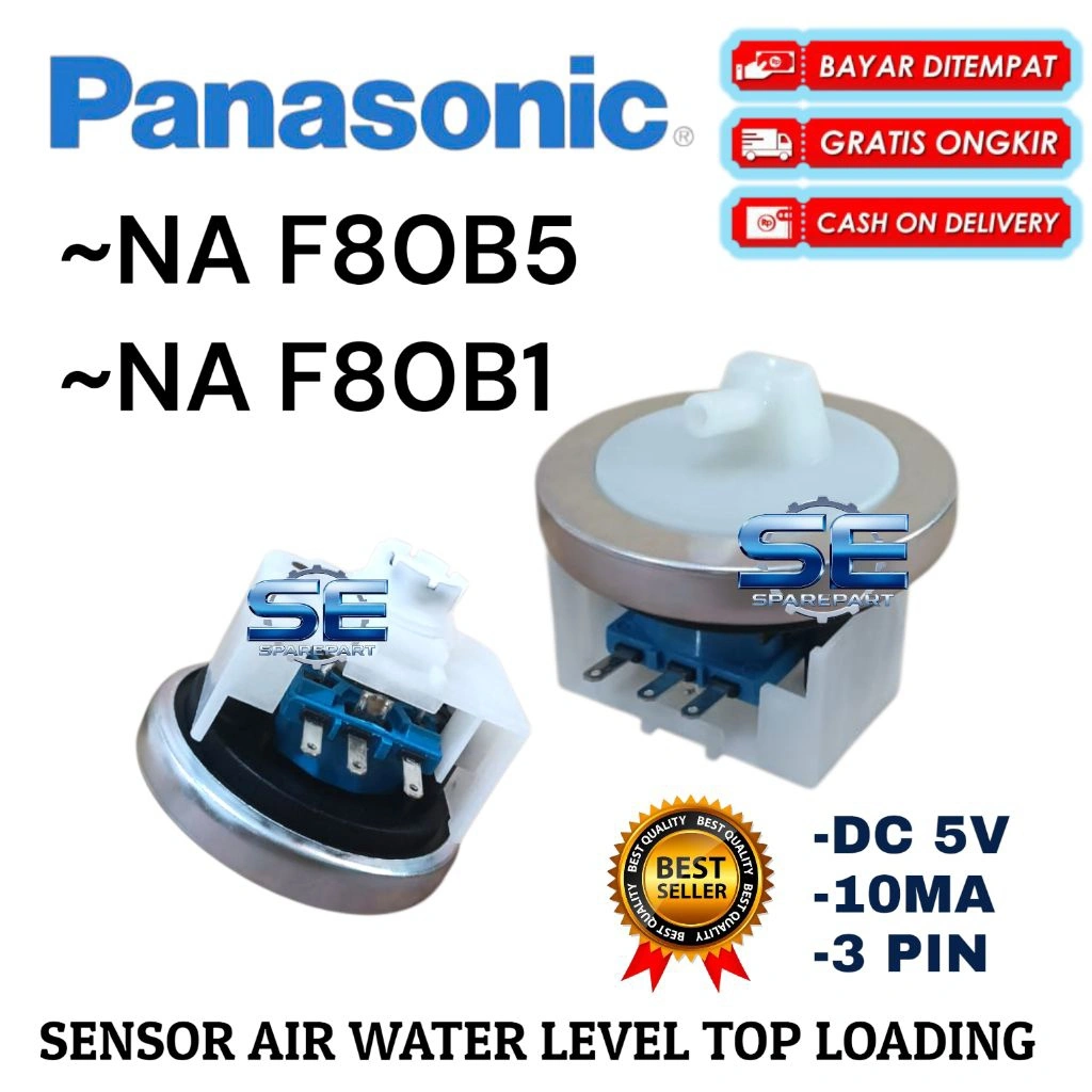 WATER LEVEL SENSOR AIR MESIN CUCI PANASONIC TOP LOADING NA-F80B5 NA-F8081 QUALITY TINGGI