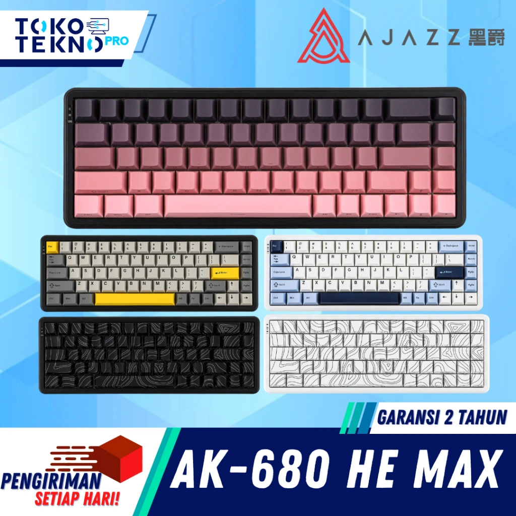 Ajazz AK680 Max / AK-680Max / AK680Max / AK680 MAX HE / AK680 MAX HE SP / AK-680 MAX HE Hall Effect Rapid Trigger Gaming Keyboard