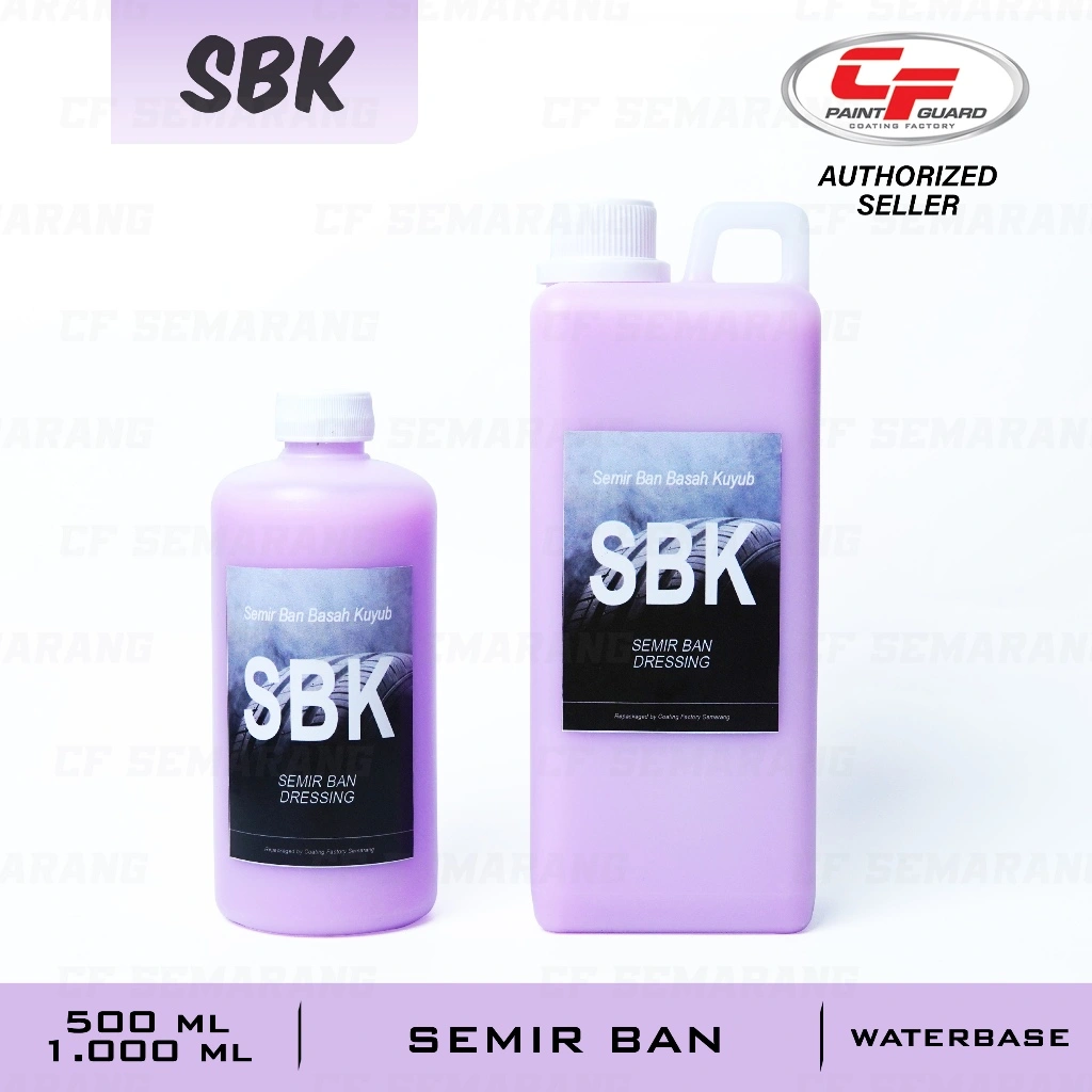 SBK Semir Ban Basah Kuyup Coating Factory Waterbase Dressing Semir Ban Kuyub Mobil Motor Ekonomis Murah Maksimal