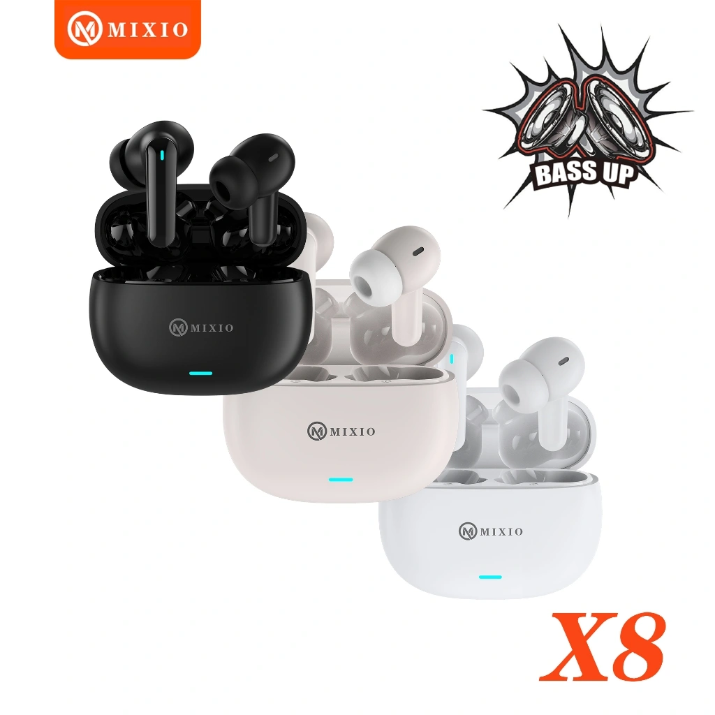 MIXIO X10 SUPER BASS TRUE WIRELESS BLUETOOTH EARPHONE TWS MINI EARBUDS