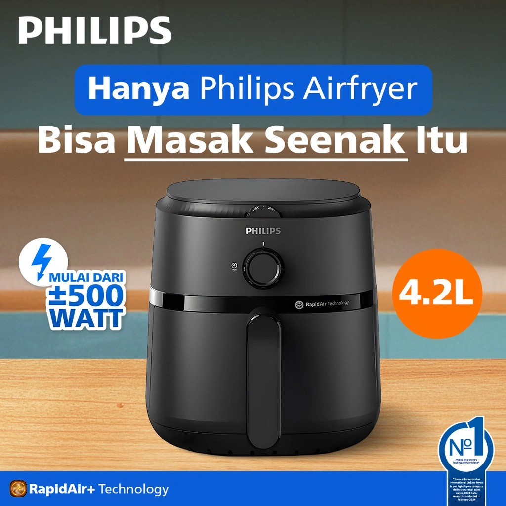 Philips Airfryer NA 120/00 4.2 L Air Fryer Low Watt Philips Terbaik