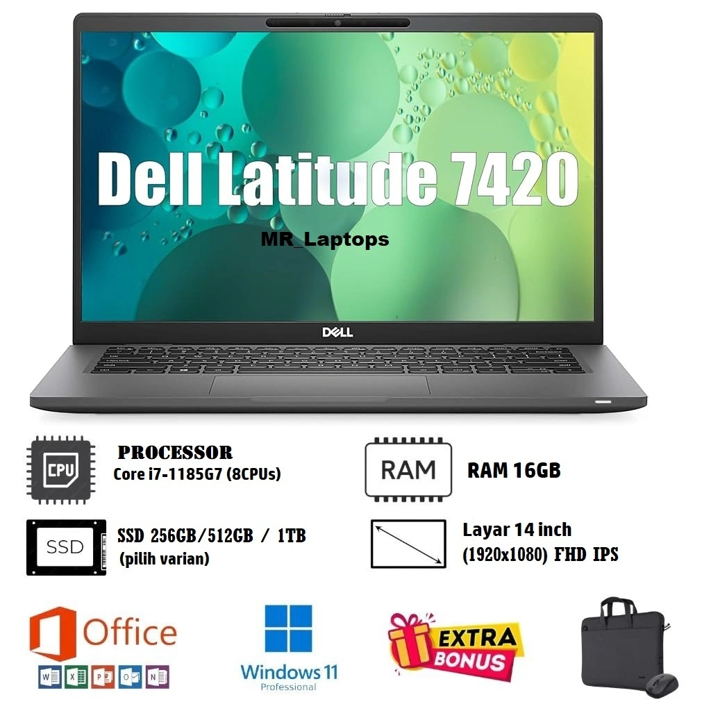 Laptop Dell Latitude 7420 Intel Core i7 Gen 11 Ram 16GB/SSD 512 - Dell 7410 i5 Gen 10