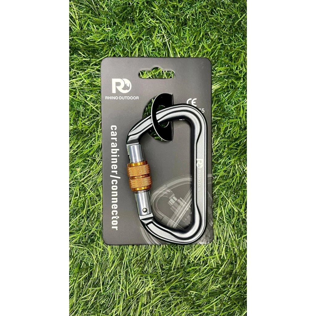 carabiner screw aloy delta rhino DSL series 25kN carabiner safety