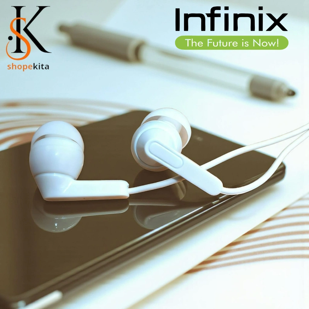 Headset INFINIX Audio Super Bass Sound Efect Clear Human Voice Earphone Headphone Hedset