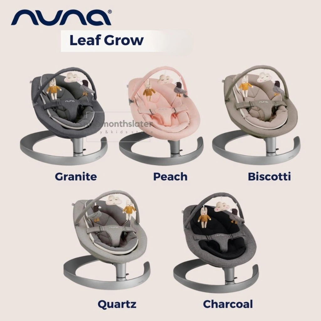Nuna Leaf GROW FREE Nuna WIND GROW - Ayunan Bouncer Swing Baby Duduk Tidur Anak Bayi Recline Dudukan Baby Padding
