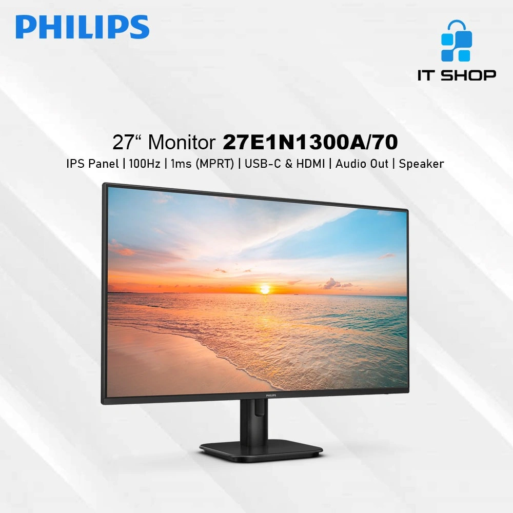 Philips IPS Monitor 27 inch 27E1N1300A/70 - 100Hz - Speaker 2W x 2